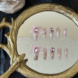 Handmade gel pressons/press-on nails/fake nails/stick on nails